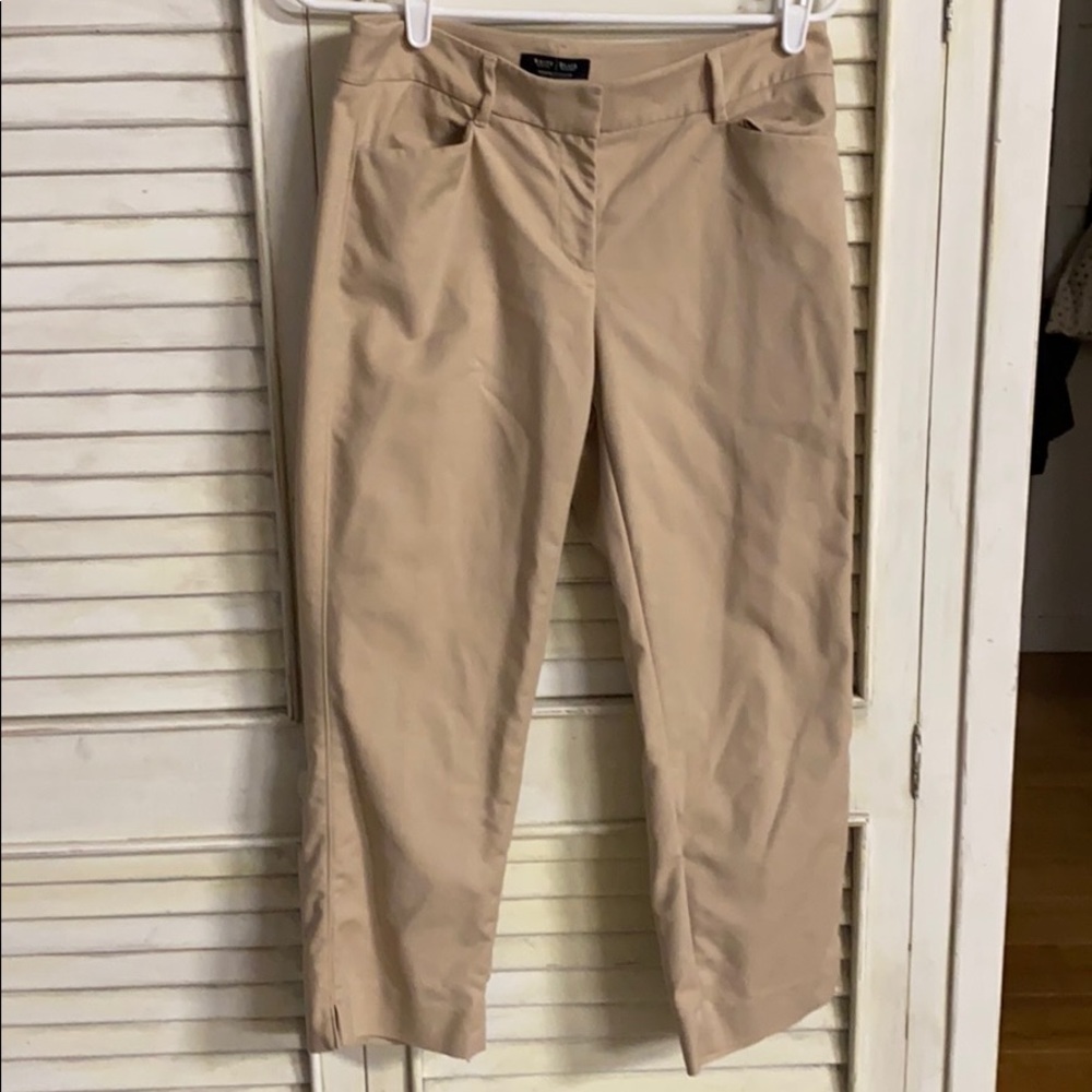 White House Black Market straight crop pants